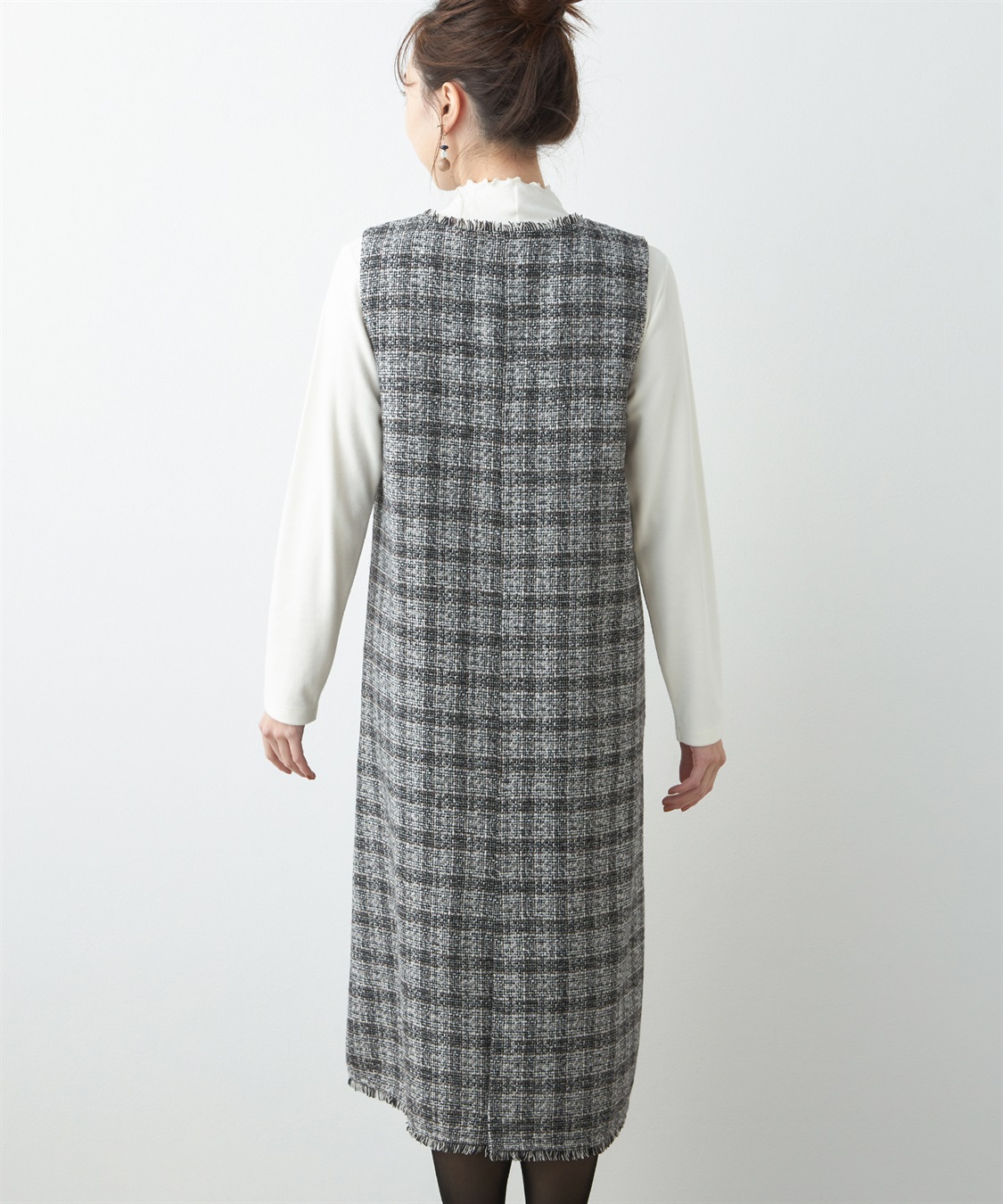 ツイードジャンパースカート Petit Honfleur｜クロスプラス公式通販サイト