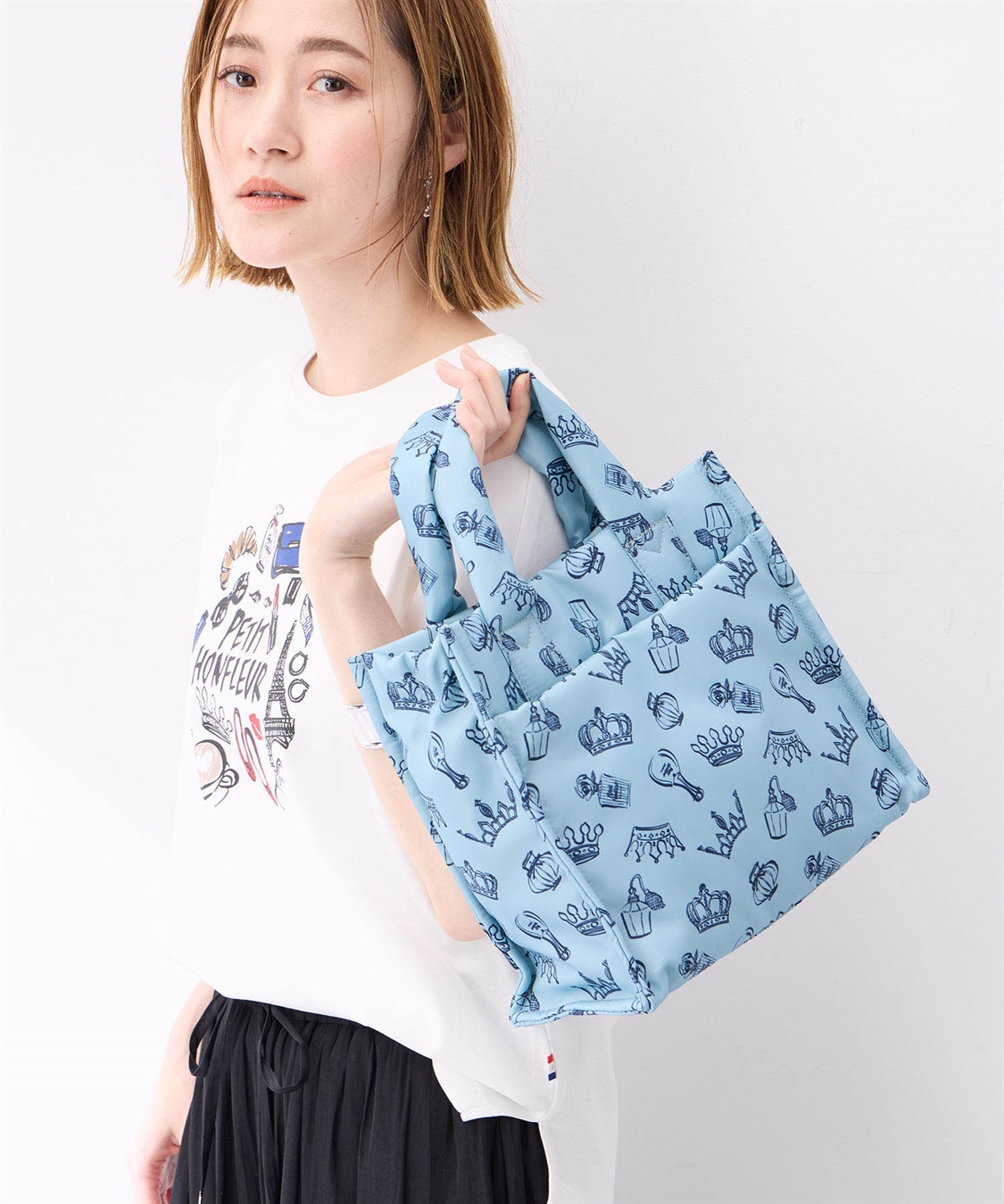 ロゴプリント2WAYバッグ Petit Honfleur｜クロスプラス公式通販サイト