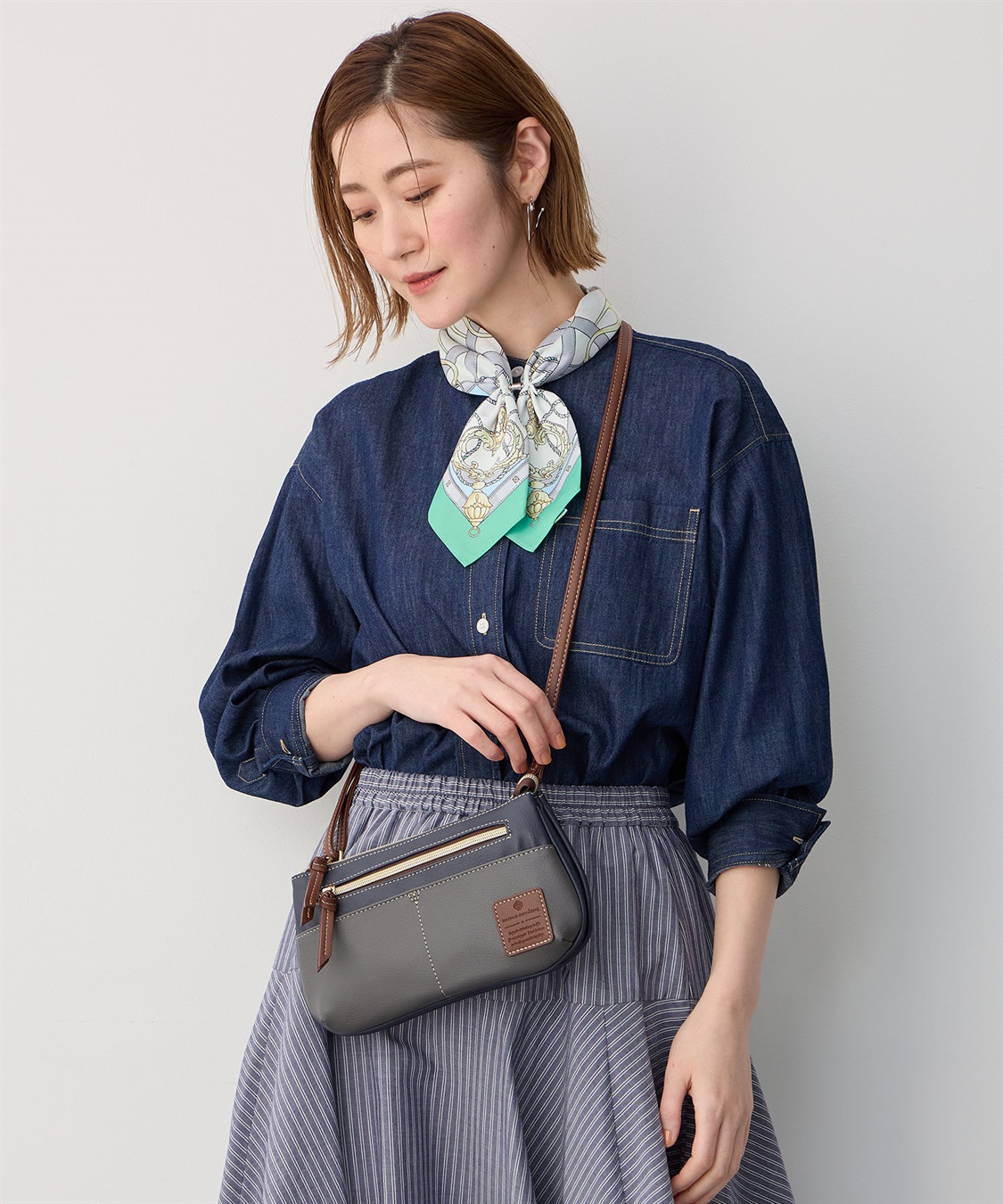 合皮バイカラーミニショルダ JOIN PARK｜クロスプラス公式通販サイト