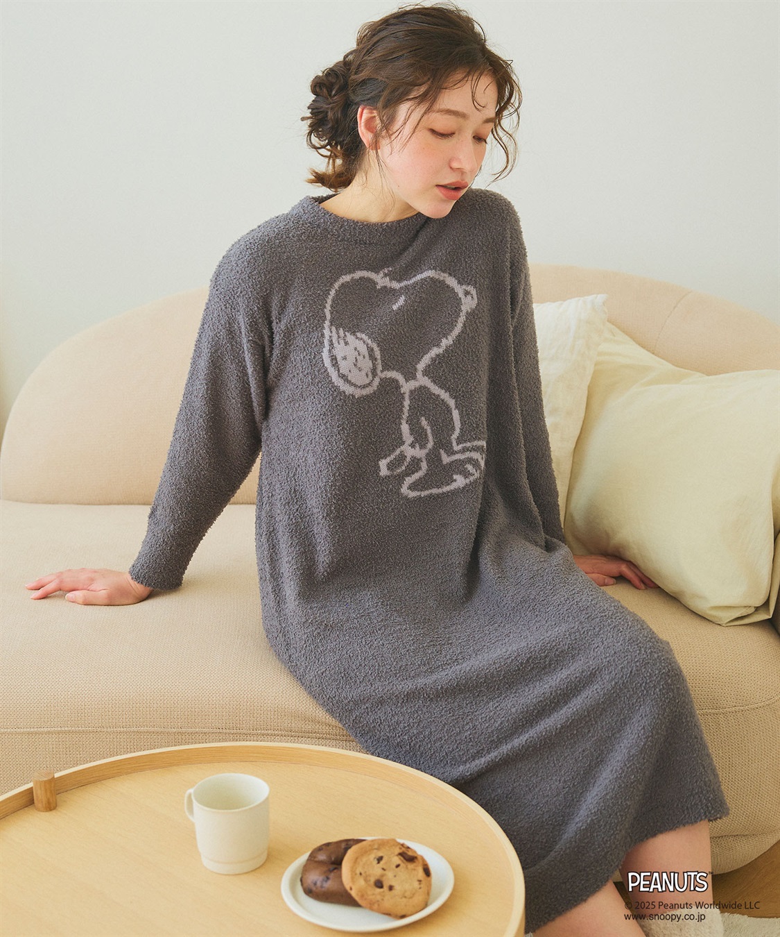 PEANUTS/ピーナッツ】SNOOPYもこもこルームウェアワンピース（上下