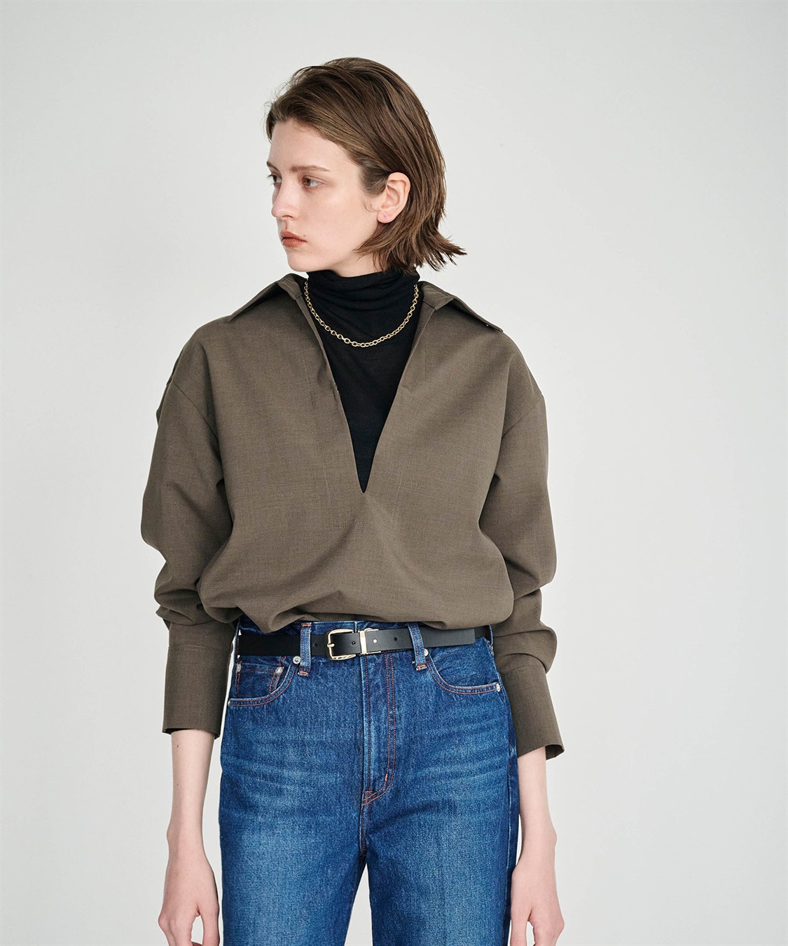 ウォッシャブルスキッパーシャツ【CLEAN MOTION】 N.O.R.C｜クロス