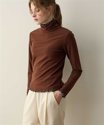 メローハイネックプルオーバー（差し色） LE SOUK HOLIDAY｜クロス