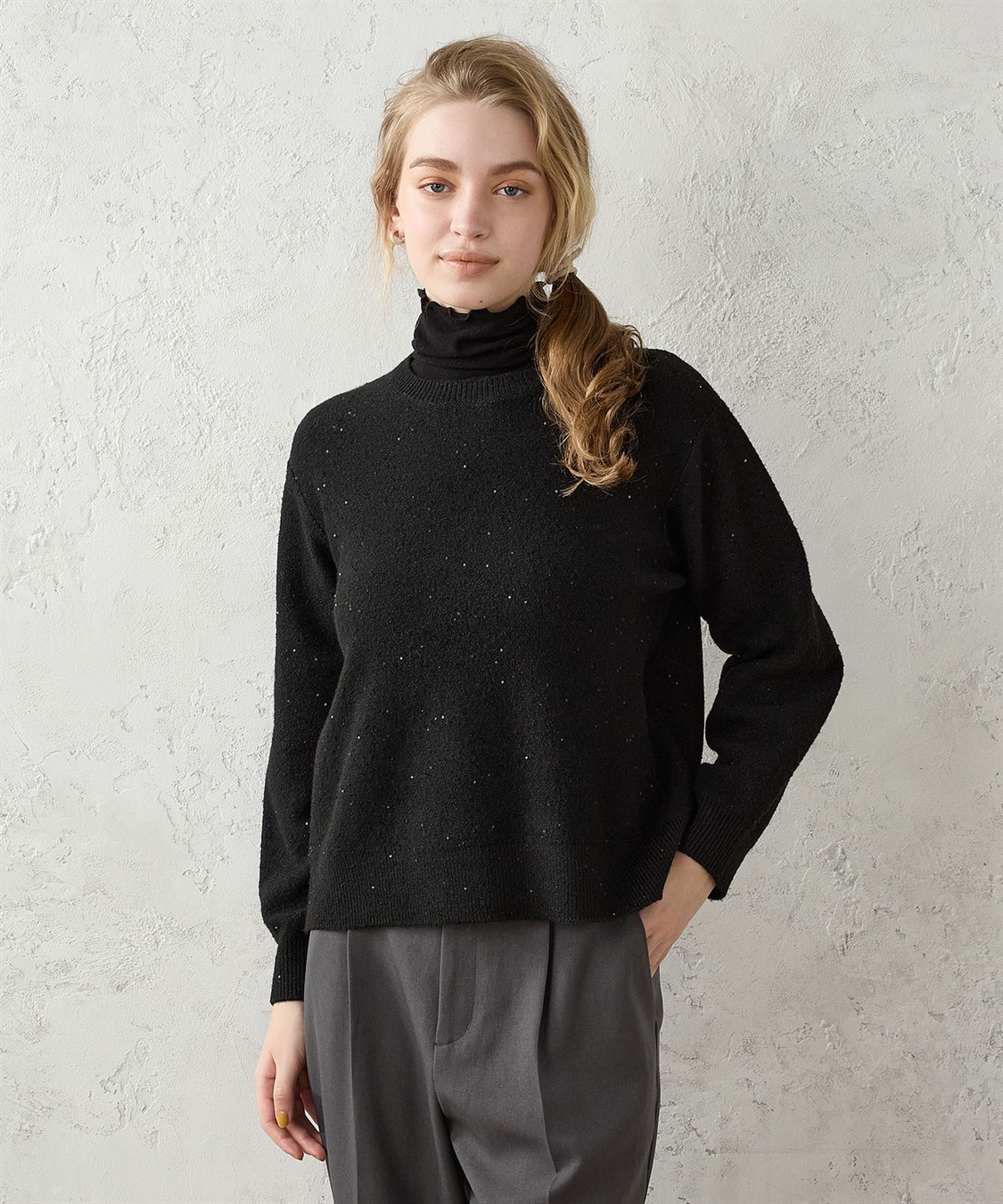 スパンコール ニットプルオーバー LE SOUK HOLIDAY｜クロスプラス公式