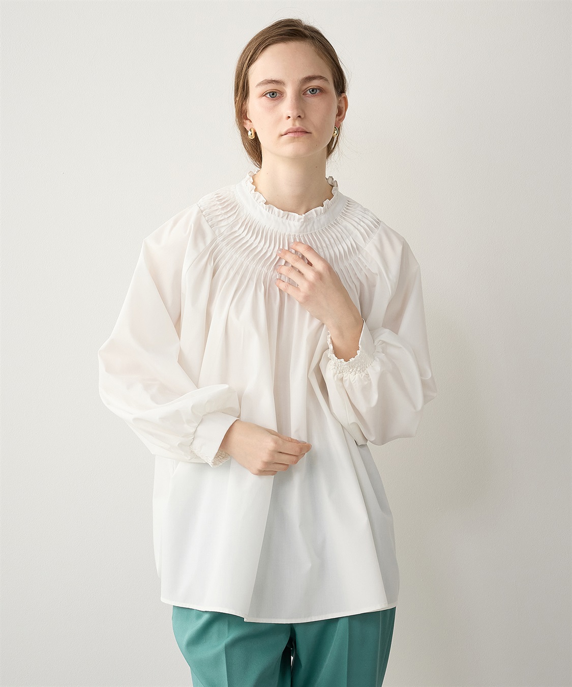 タックブラウス LE SOUK HOLIDAY｜クロスプラス公式通販サイト