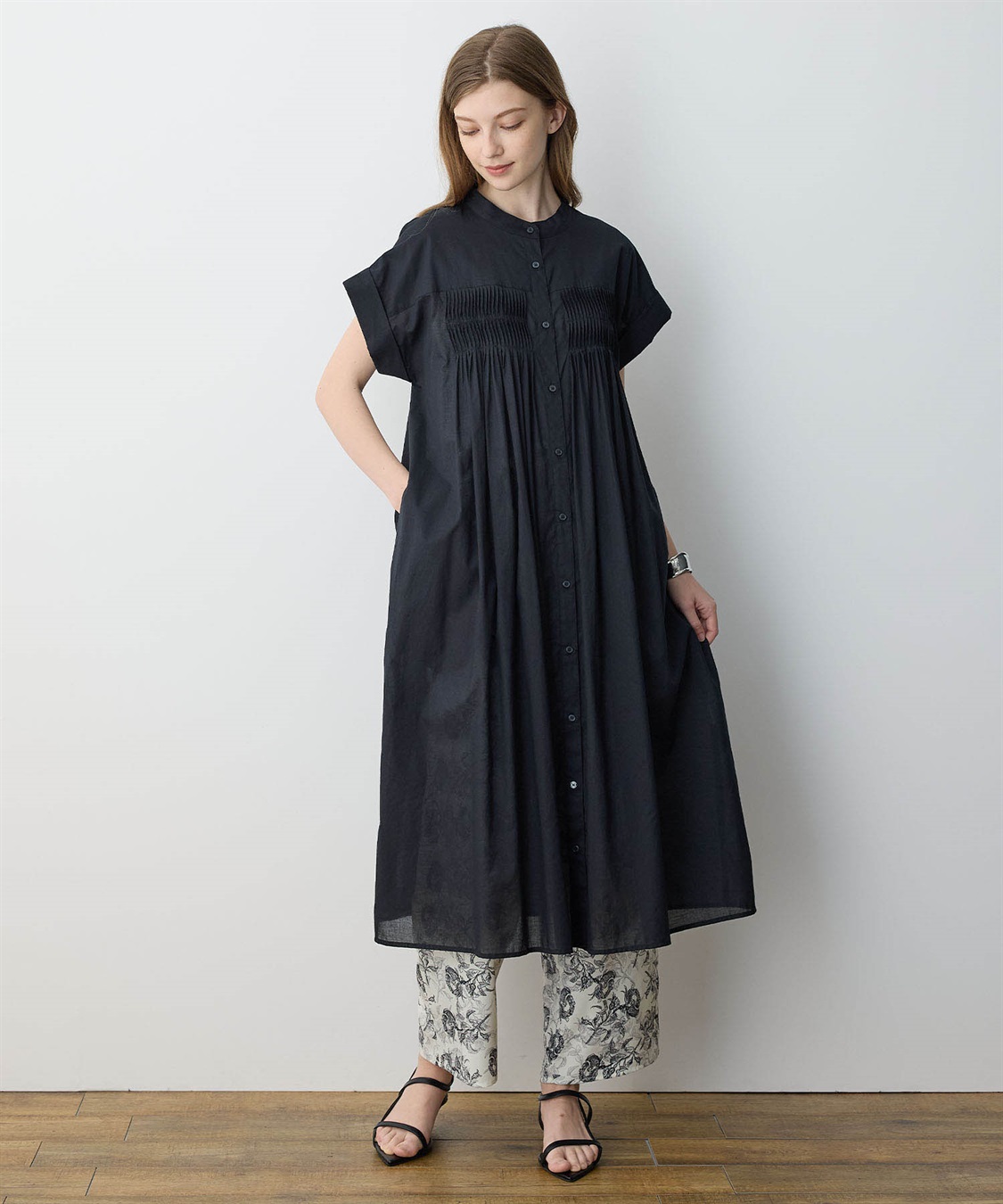 タックデザインワンピース LE SOUK HOLIDAY｜クロスプラス公式通販サイト