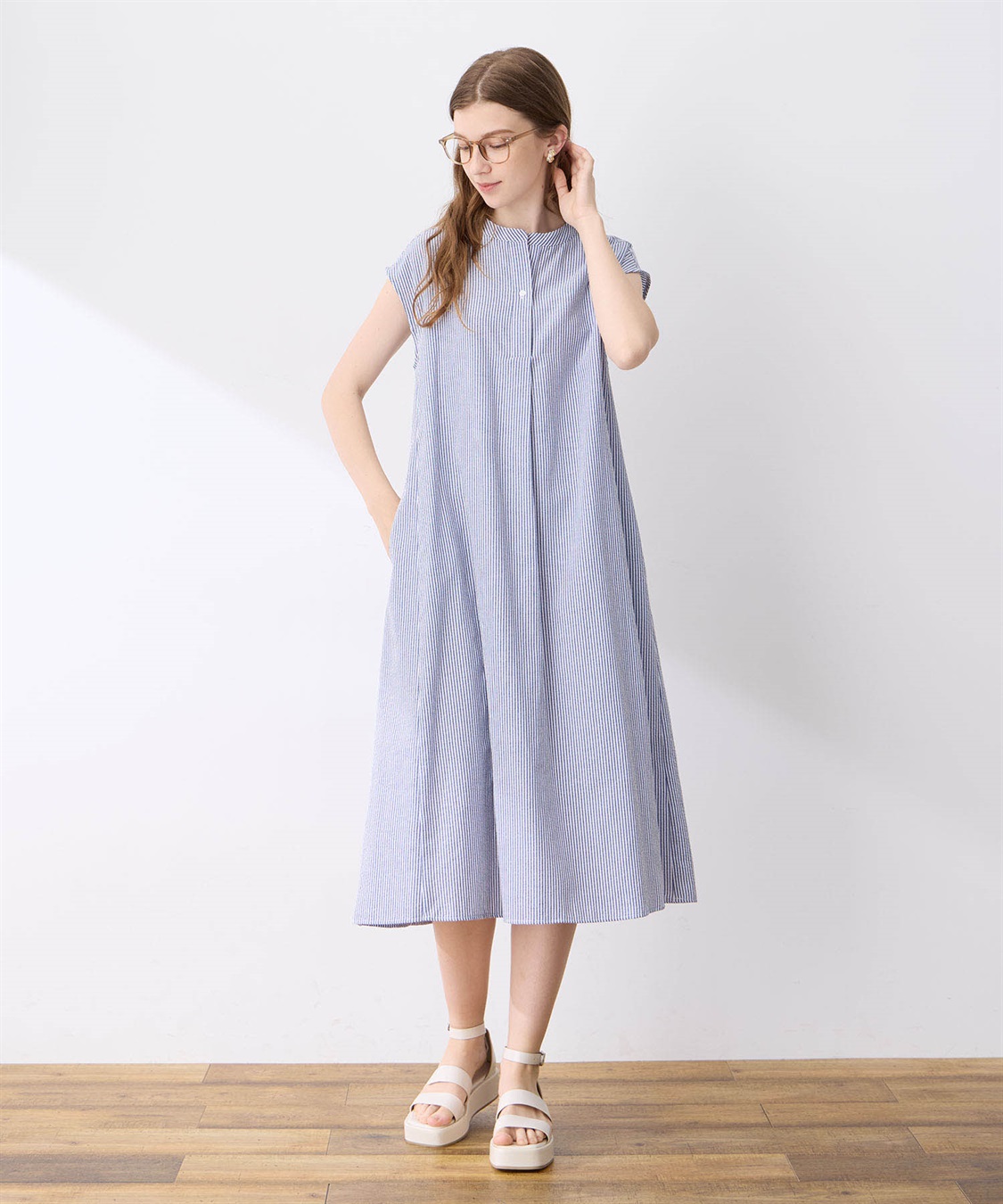 スキッパーサッカーワンピース LE SOUK HOLIDAY｜クロスプラス公式通販