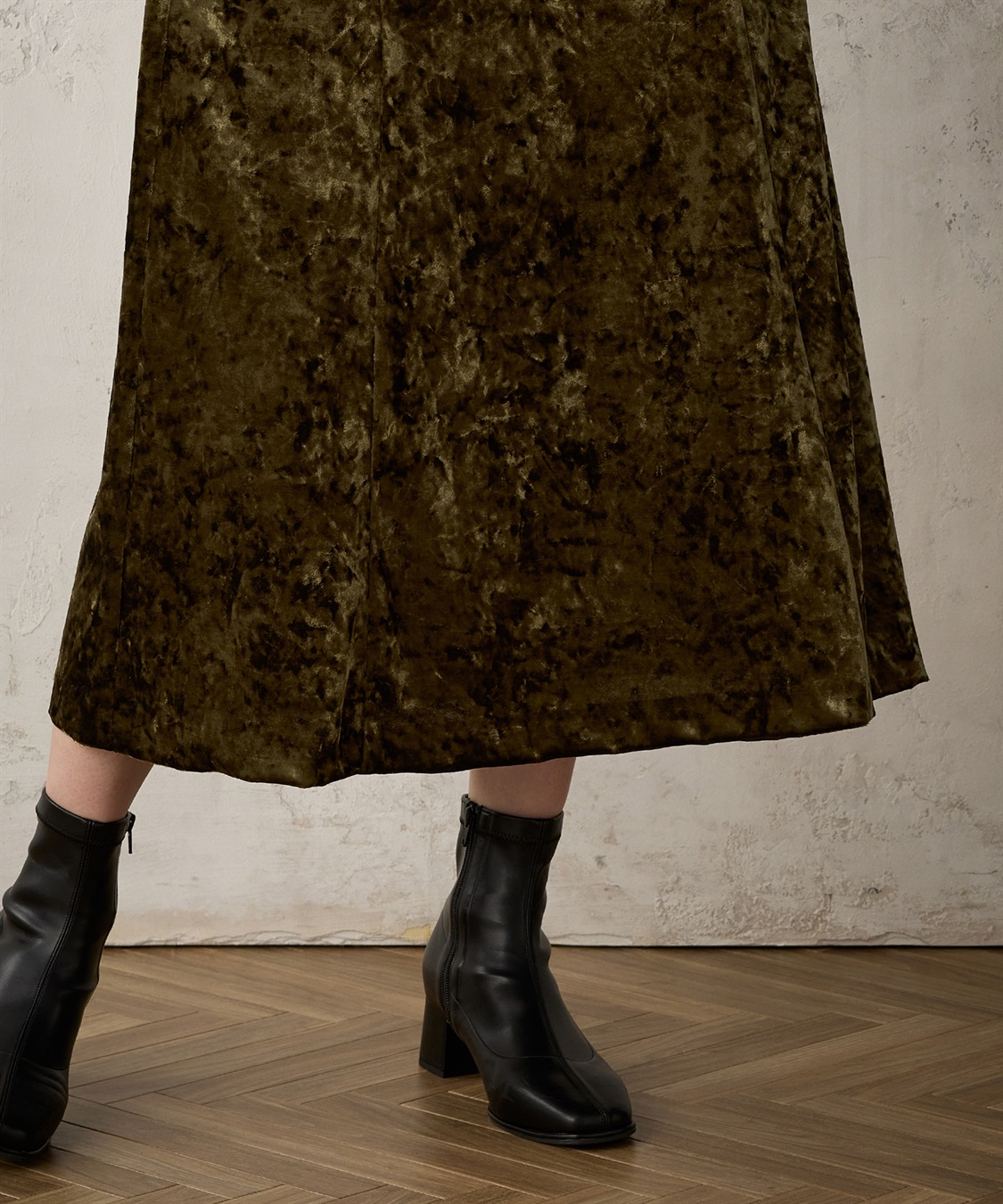 クラッシュベロアスカート LE SOUK HOLIDAY｜クロスプラス公式通販サイト