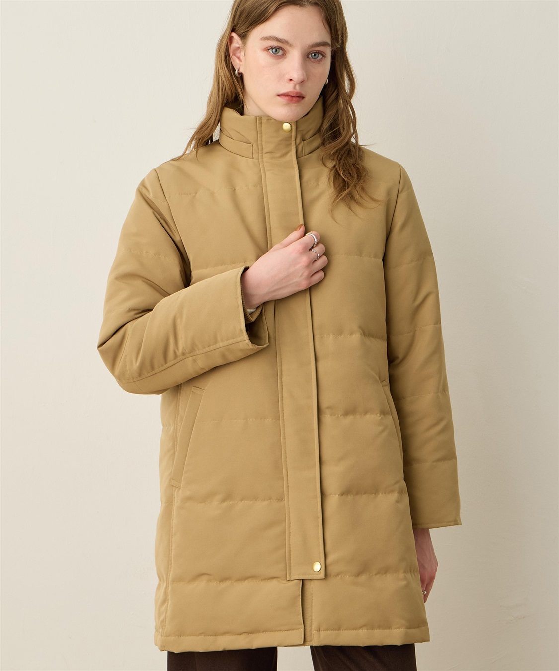 フードロングダウンコート LE SOUK HOLIDAY｜クロスプラス公式通販サイト