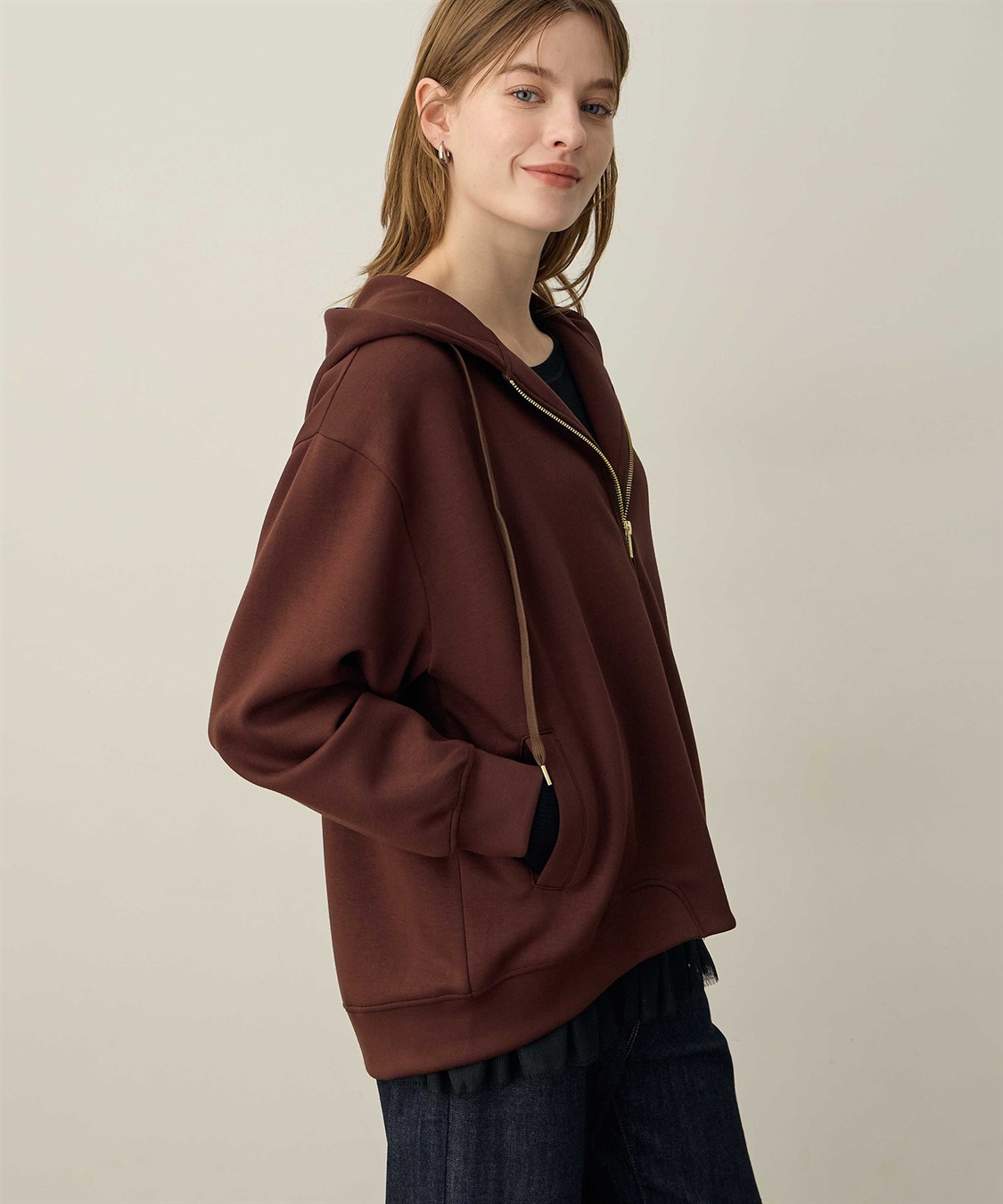 ワイドジップパーカー LE SOUK HOLIDAY｜クロスプラス公式通販サイト