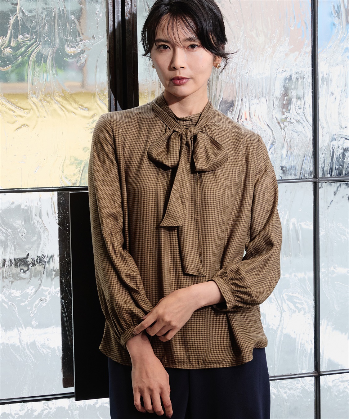 ボウタイブラウス A/C DESIGN BY ALPHA CUBIC｜クロスプラス公式通販サイト