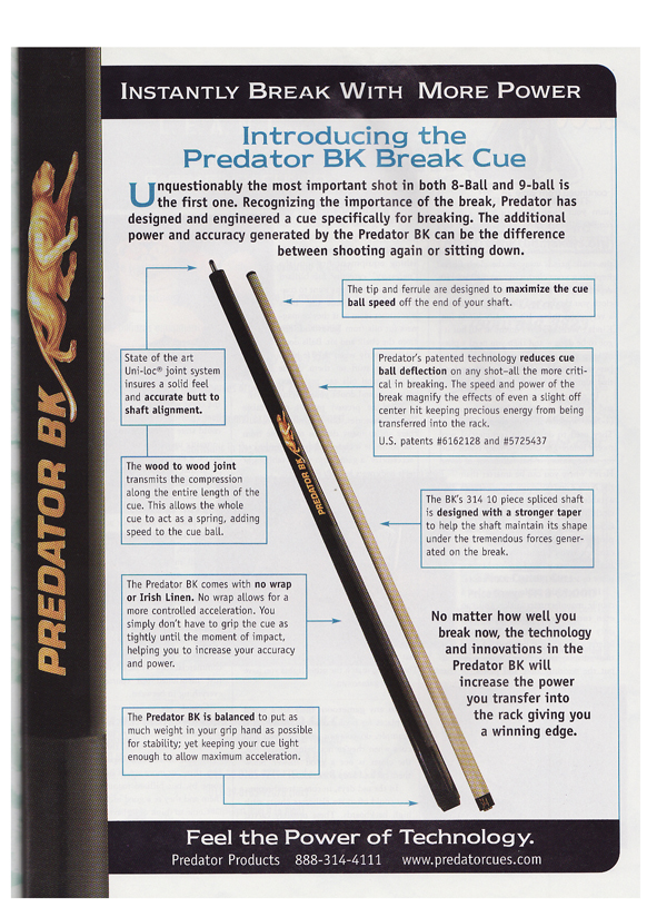 ブレイクキューについて - ノダブロ｜ビリヤード 通販 キューショップ