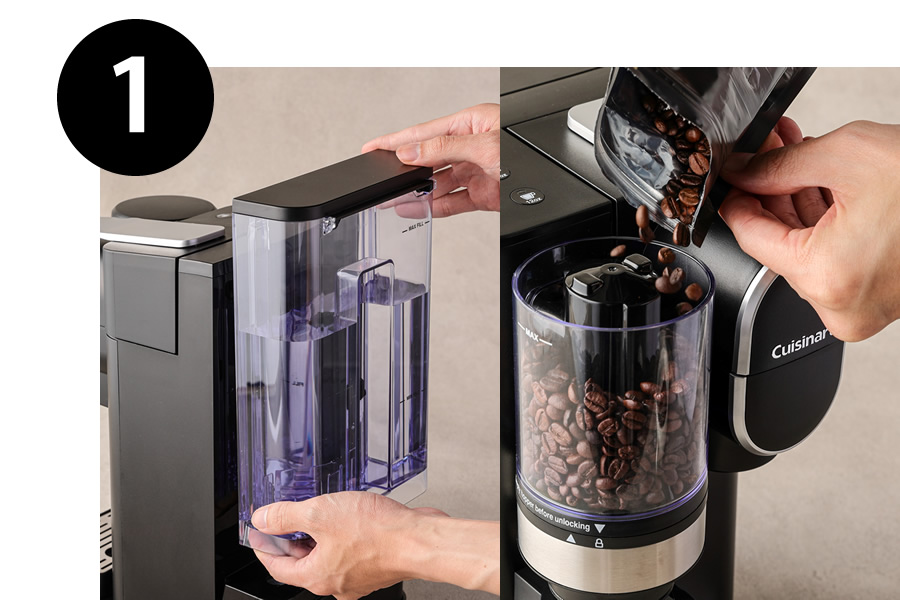 ドリップワン ミル付コーヒーメーカー「DGB-2KJ」挽きたての香り、淹れ