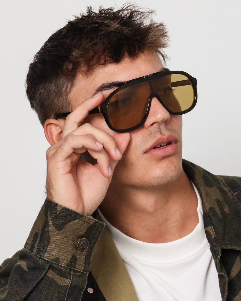 Gucci GG1038S-003 Black/Yellow | Culture Kings US