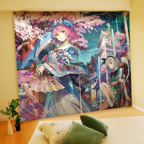 東方Project]藤ちょこ先生 描き下ろし カーテン(幽々子×妖夢)