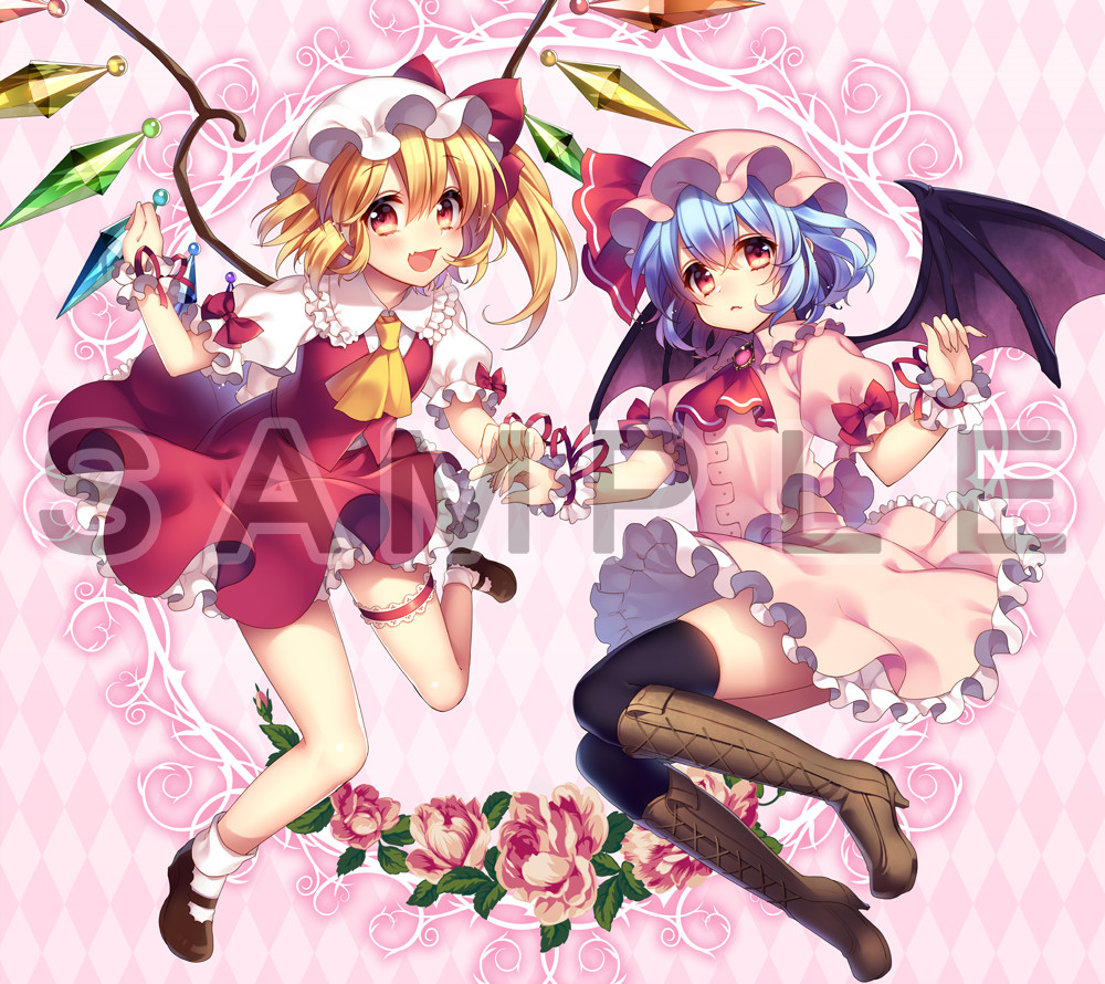 東方Project]まさる.jp先生 描き下ろし カーテン(レミリア＆フランドール)