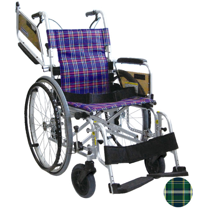 KA822L-40B-HS カワムラサイクル 軽量簡易モジュール車いす KA800