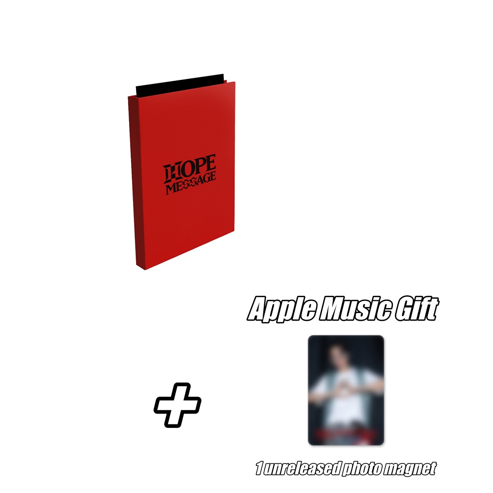 j-hope Tour 'HOPE ON THE STAGE' HOPE MESSAGE CARD SET + Apple