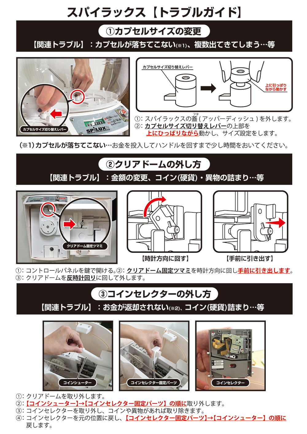 スパイラックス2 ホワイト 新品本体｜カプセルトイ自販機本体