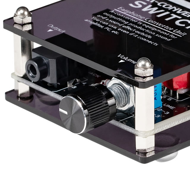 A-コンバータースイッチ 【4ch】 イヤホンジャックの抜き差しだけで音
