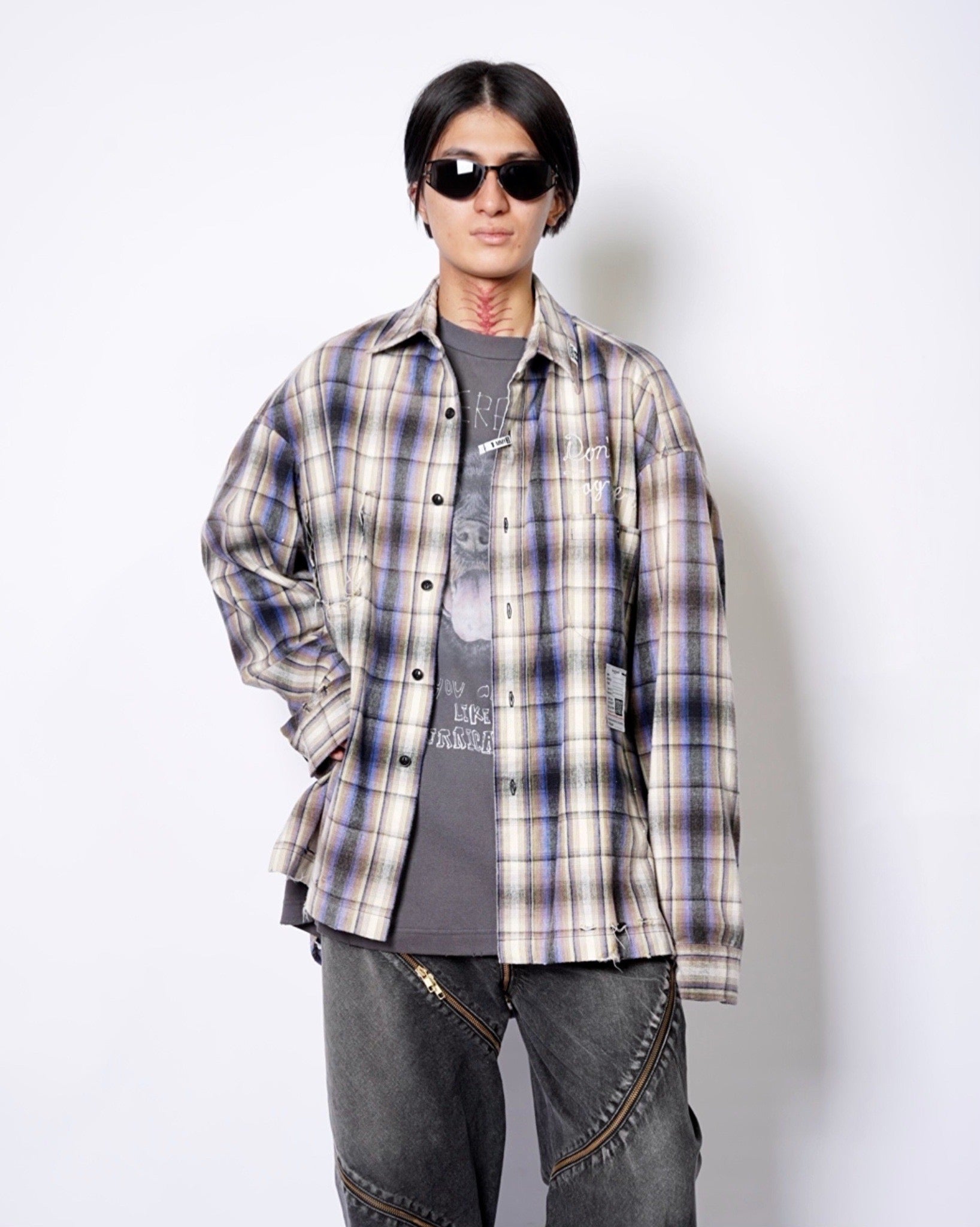 Maison MIHARA YASUHIRO】VINTAGE LIKE CHECK SHIRT - Amanojak.