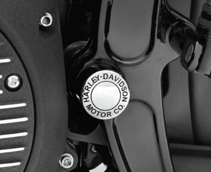 スイングアーム・ピボットボルトカバーキット/H-D MOTORロゴ - Harley