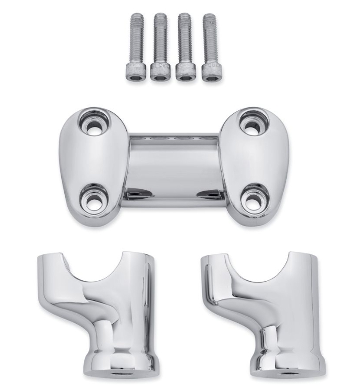 ファットハンドルバー ライザーキット クローム - Harley Davidson