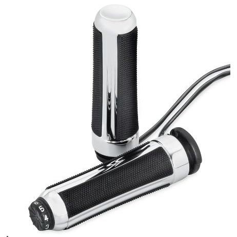 エアフロー ヒーテッドハンドグリップ グロスブラック - Harley