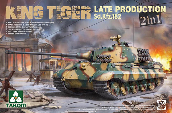 AMPS Reviews - Takom- King Tiger Late Production 2 in 1 - Armor