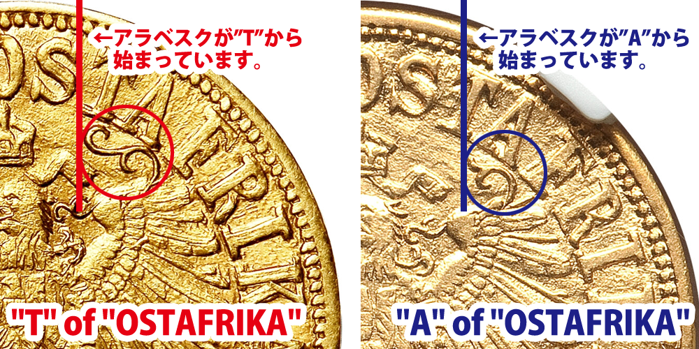 1916年ドイツ領東アフリカ ヴィルヘルム2世 15ルピー金貨【AU58