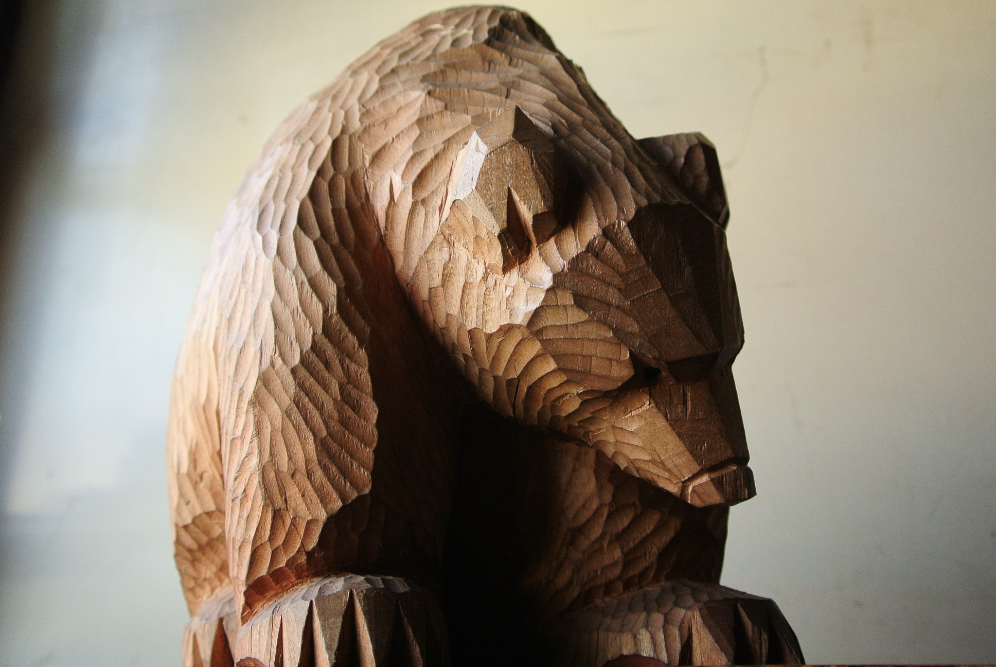 八雲の木彫り熊「毛彫り」 - アンティーク雑貨・古道具の札幌