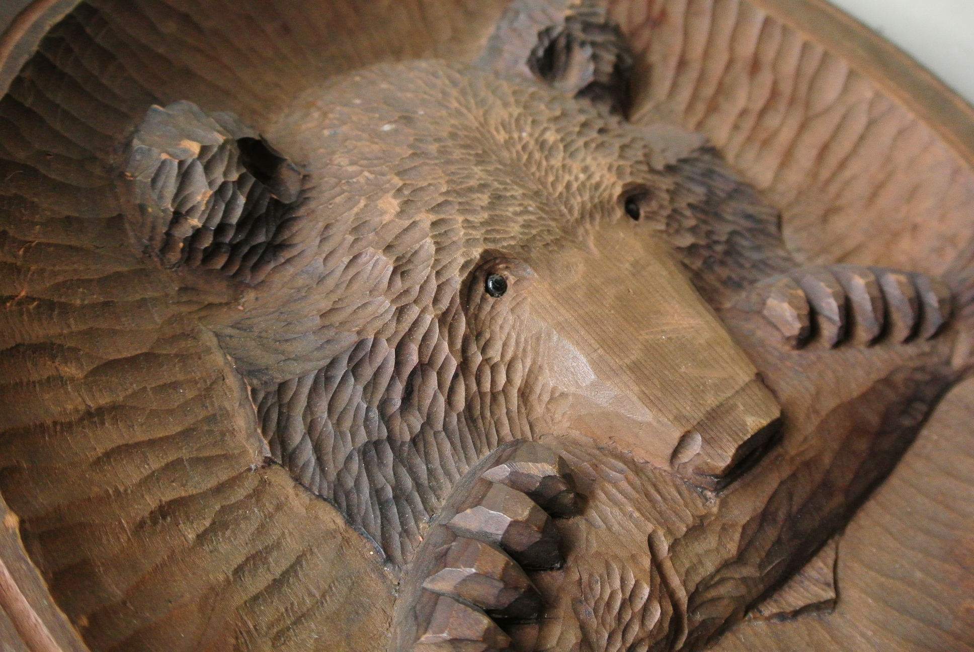 木彫り熊のレリーフ - アンティーク雑貨・古道具の札幌 アンティーク