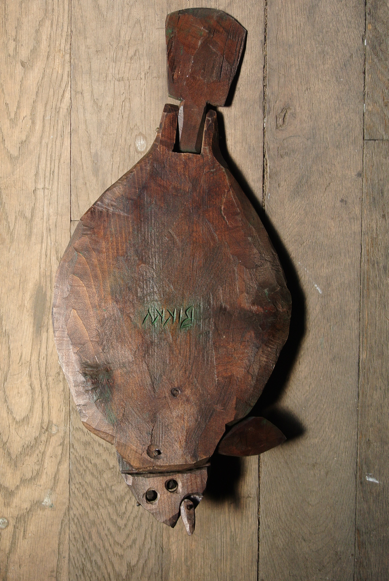 砂澤ビッキ 『樹鰈』 木彫 - アンティーク雑貨・古道具の札幌