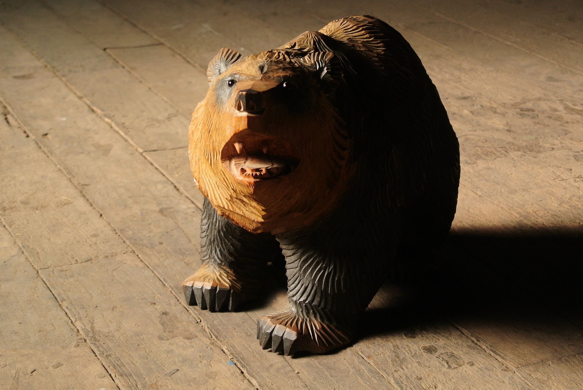 引間二郎（木歩）木彫り熊 - アンティーク雑貨・古道具の札幌