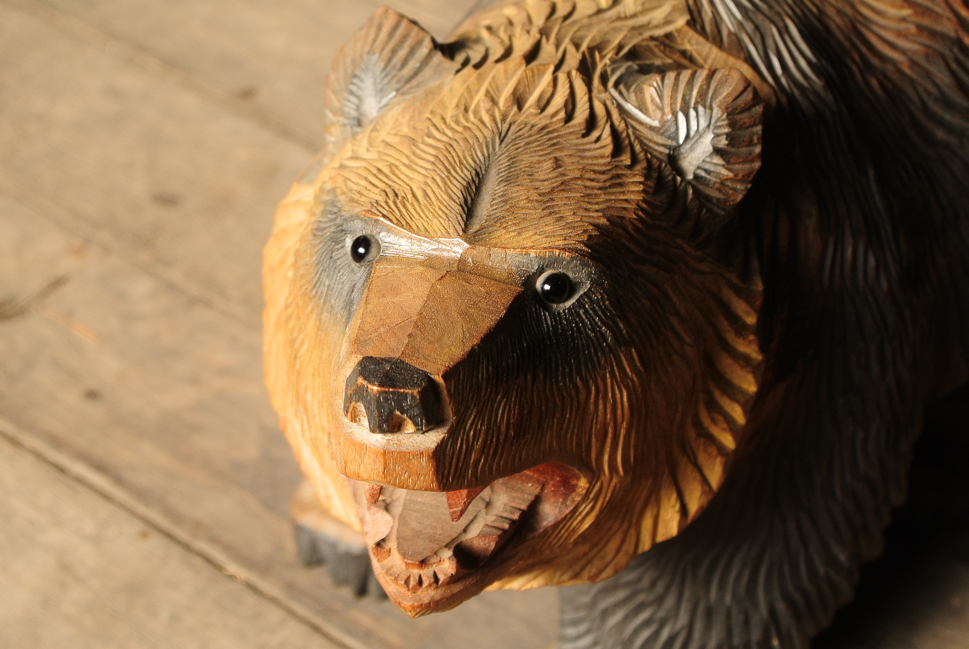 引間二郎（木歩）木彫り熊 - アンティーク雑貨・古道具の札幌