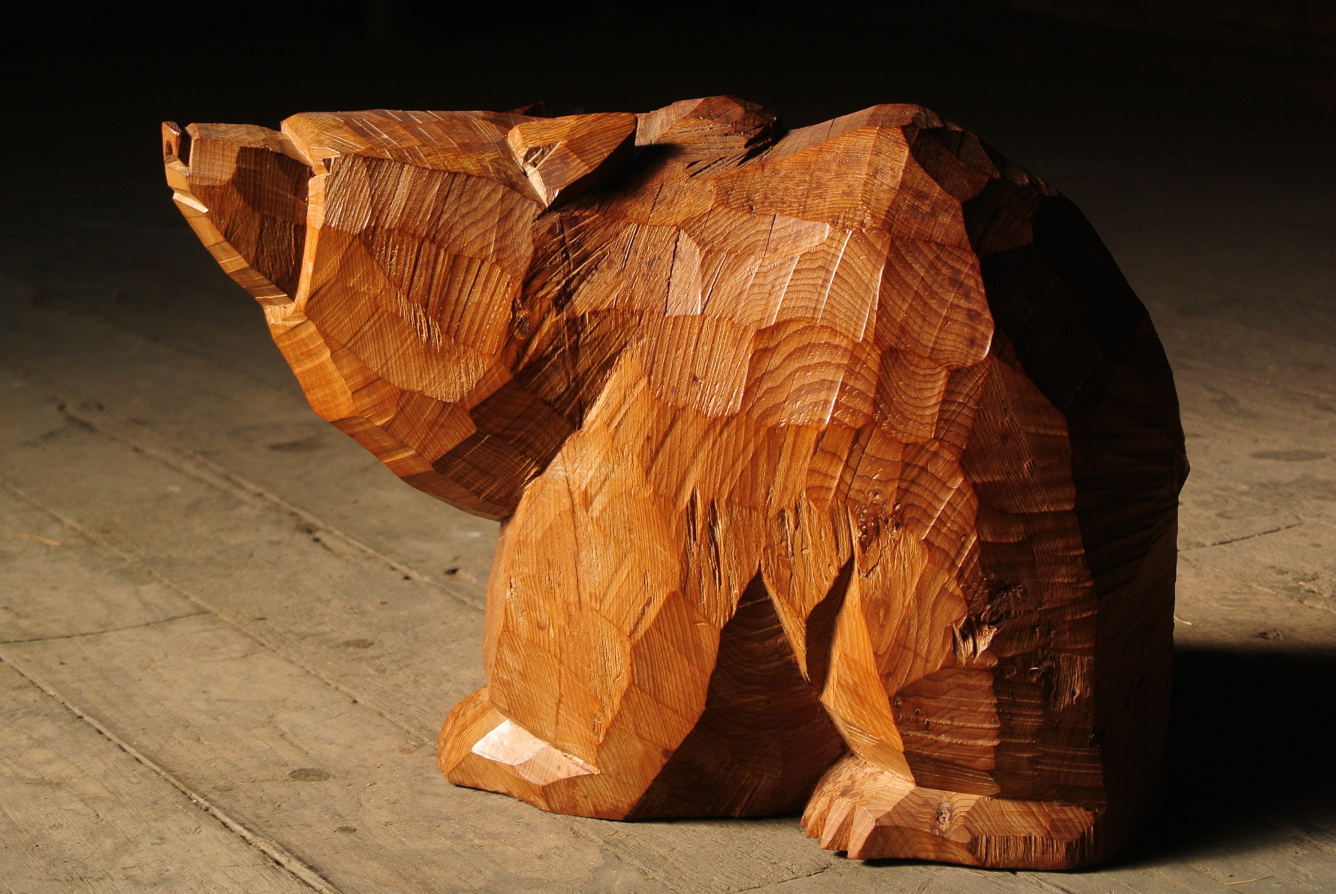 引間二郎（木歩）木彫り熊 - アンティーク雑貨・古道具の札幌