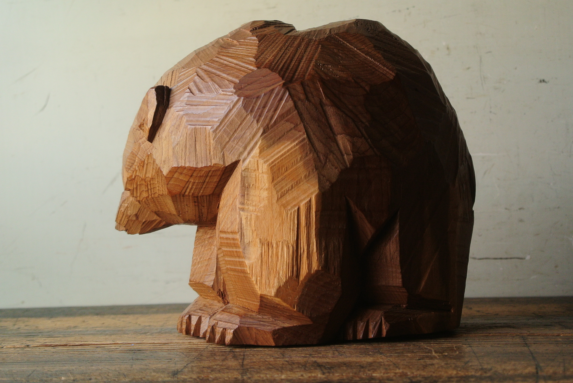 引間二郎（木歩）木彫り熊 - アンティーク雑貨・古道具の札幌