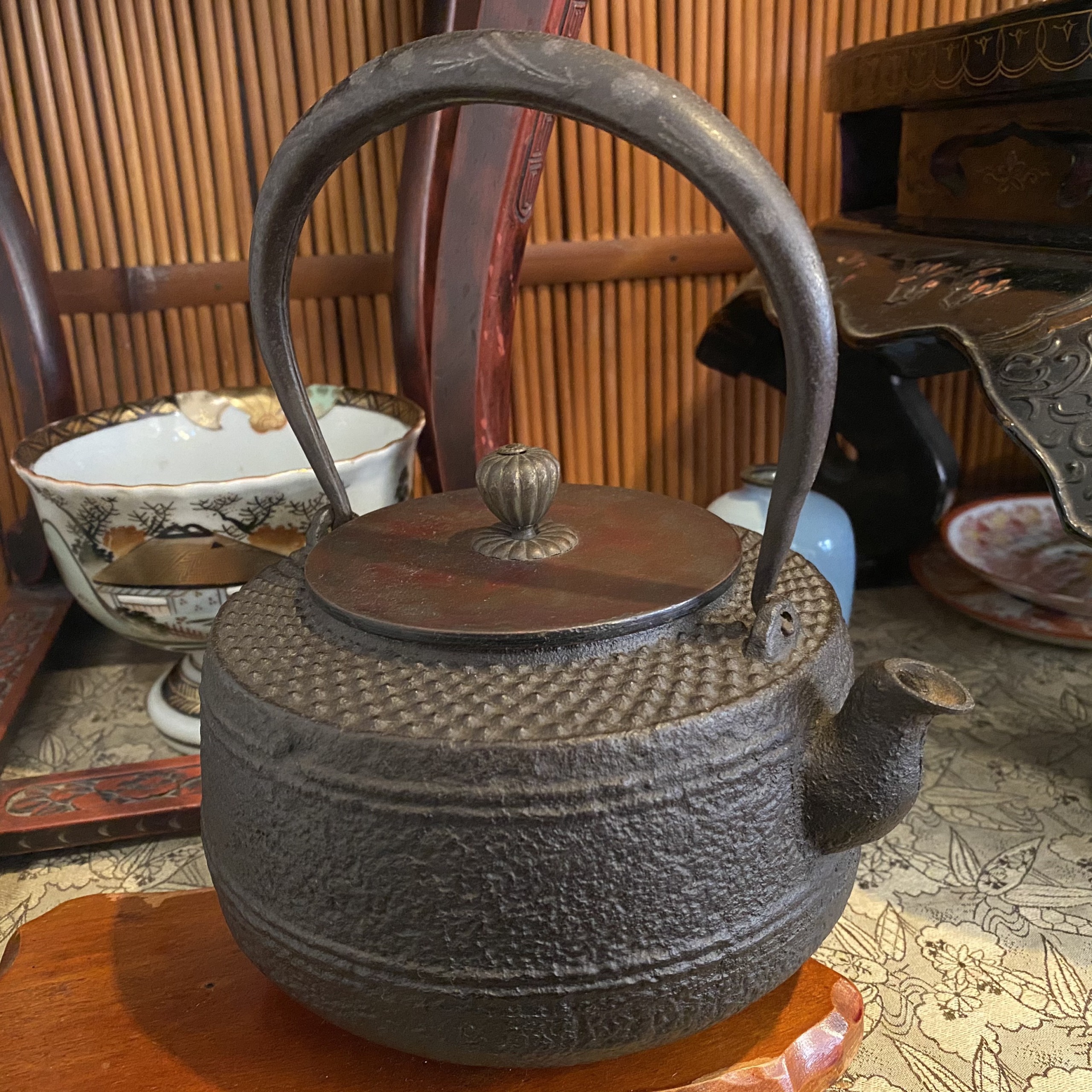 龍文堂 鉄瓶 | Antique Nanae