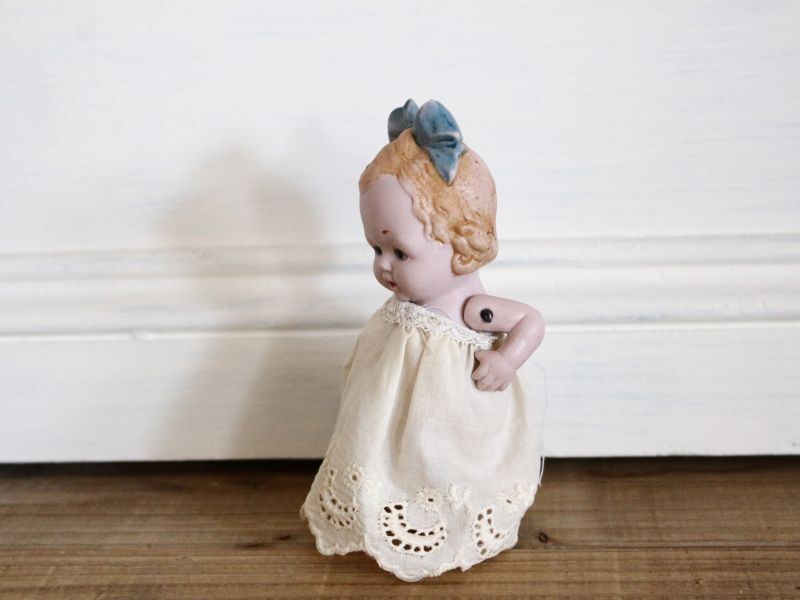 Antique toricoTte Hertwig&Co. ブルーリボンのミニョネット// 5 in