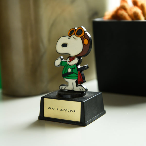 Hand-Painted Snoopy 'Flying Ace' Desktop Statue by Aviva – Analog