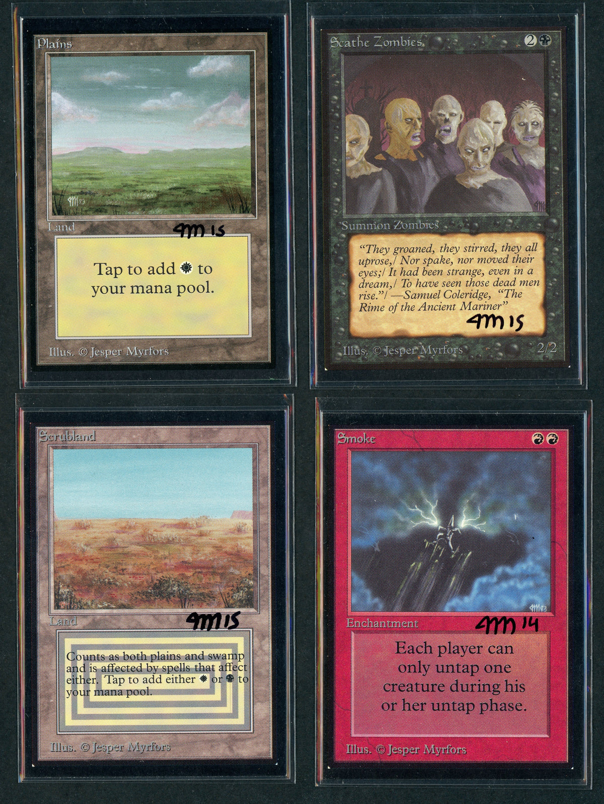 Jesper Myrfors Complete Set - Painted - Artist Proof Beta Edition