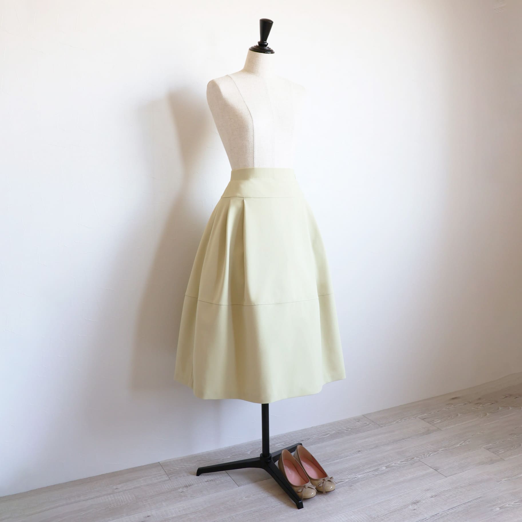 ロング丈】 ポケット付 タックフレアスカート 【JM1169BC】 商品詳細