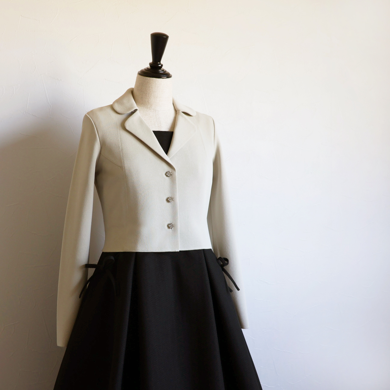 ミラノリブ 襟付きジャケットボレロ【JM2303BD】 商品詳細｜jolie