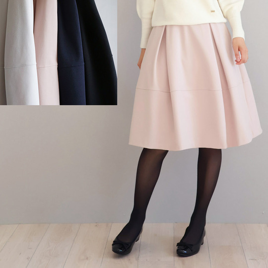 ポケット付 ボックスタック 切り替えフレアスカート【JM2332BD】 商品