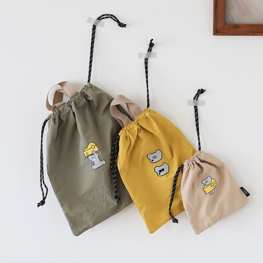 ねずみのANDY Officialshop】 ねずみのANDY グッズ お出かけ巾着セット