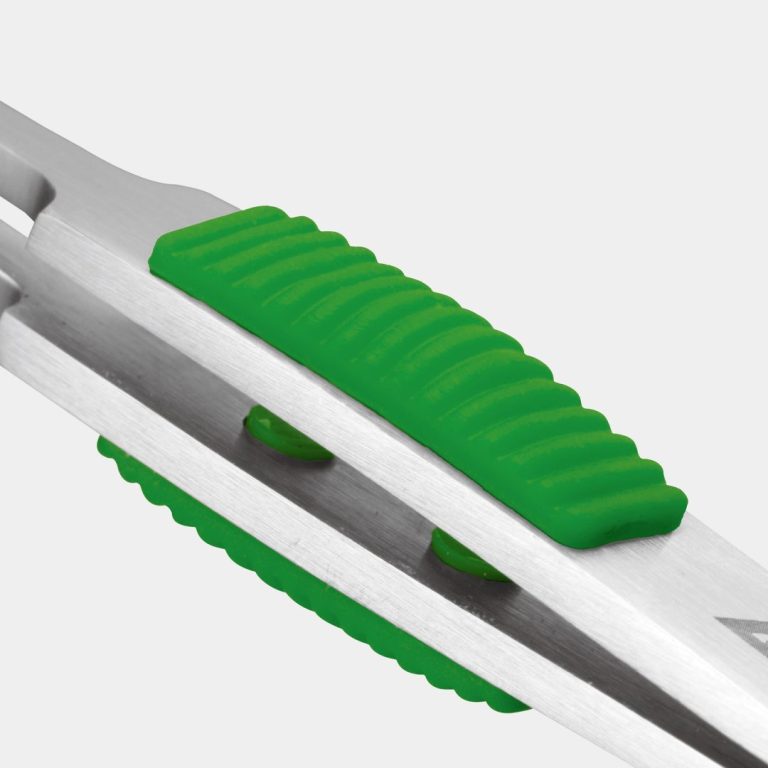 ラバーグリップ付 ステンレスピンセット 先細鷲型115mm （SUS410