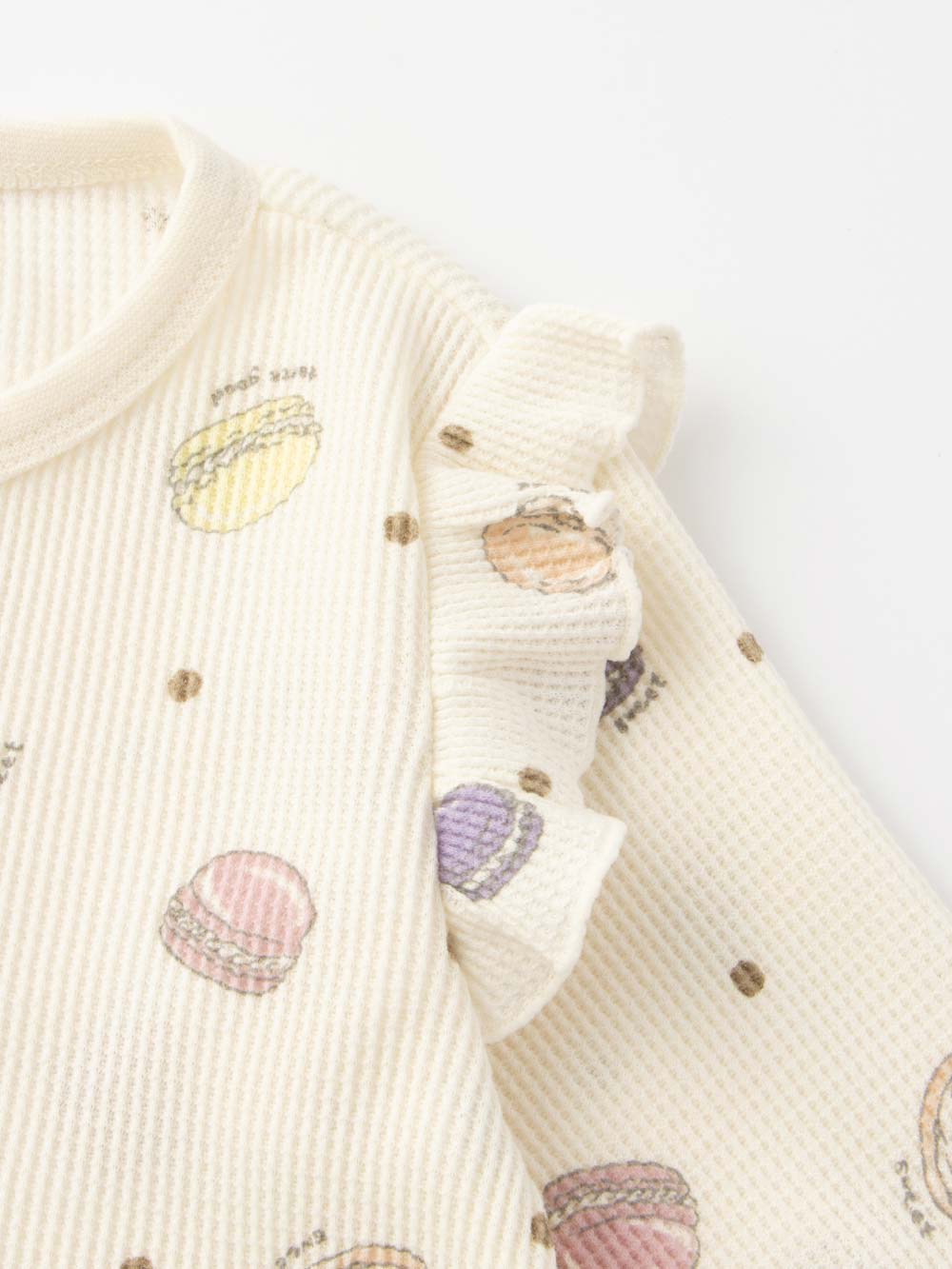 Ampersand（アンパサンド）ワッフル総柄カバーオール | ロンパース