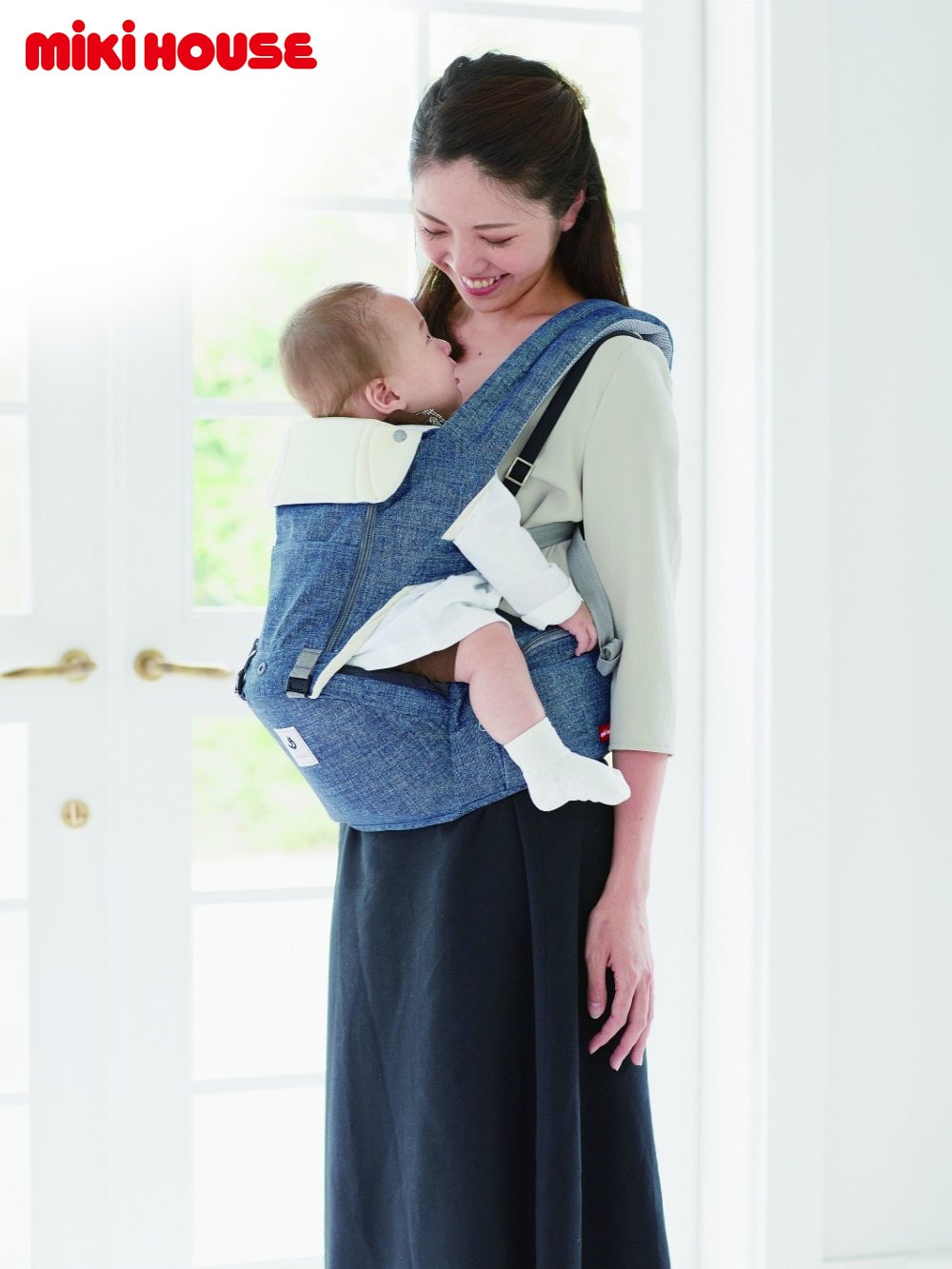 ミキハウス × ポグネーベビーキャリア | 抱っこ紐(品番：51635