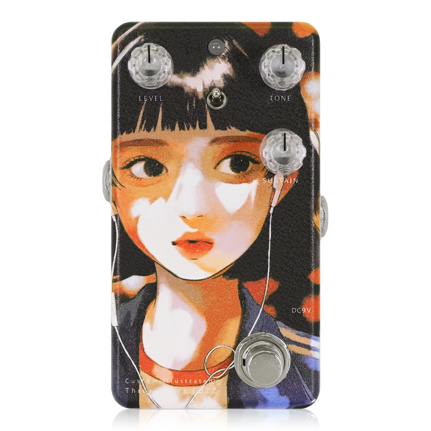 Custom Illustrated / IOFTDF might #01 Three Foxes Fuzz – Animals Pedal