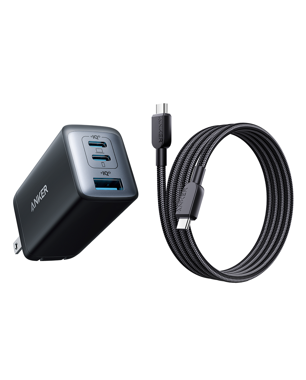 Anker PowerPort Ⅲ 3-Port 65W Pod with USB-C & USB-C ケーブル