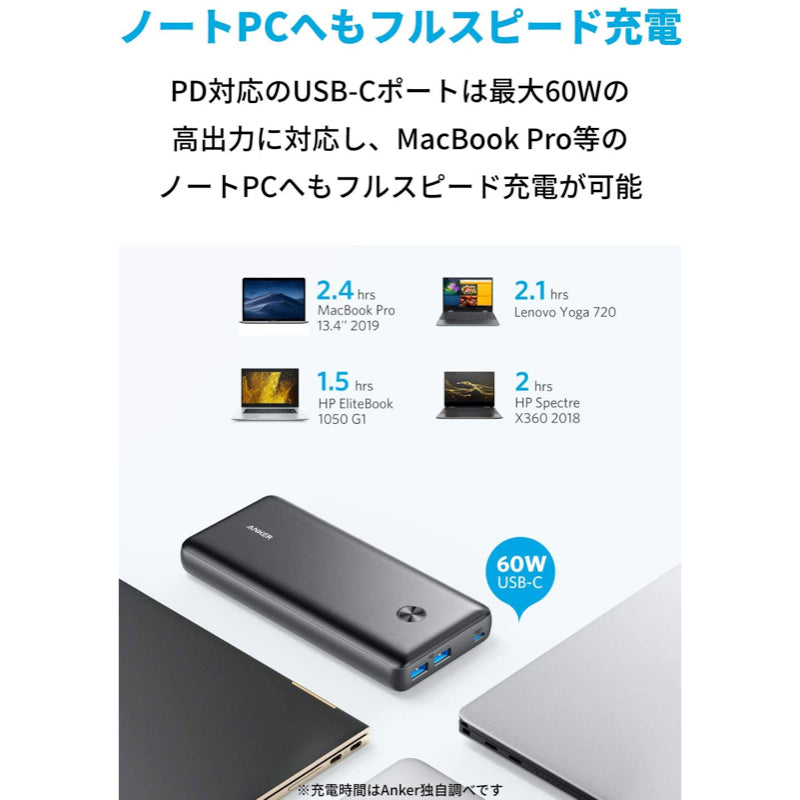Anker PowerCore III Elite 25600 60W | モバイルバッテリー・充電器の